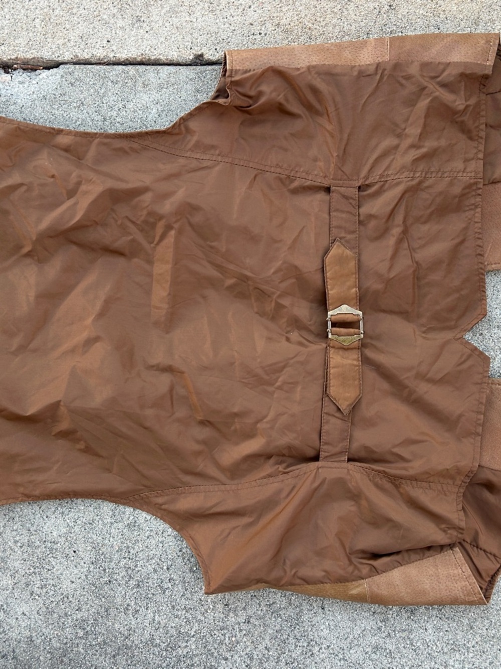 Wilson Tan/Brown Leather Vest for Men - Picture 2 of 4